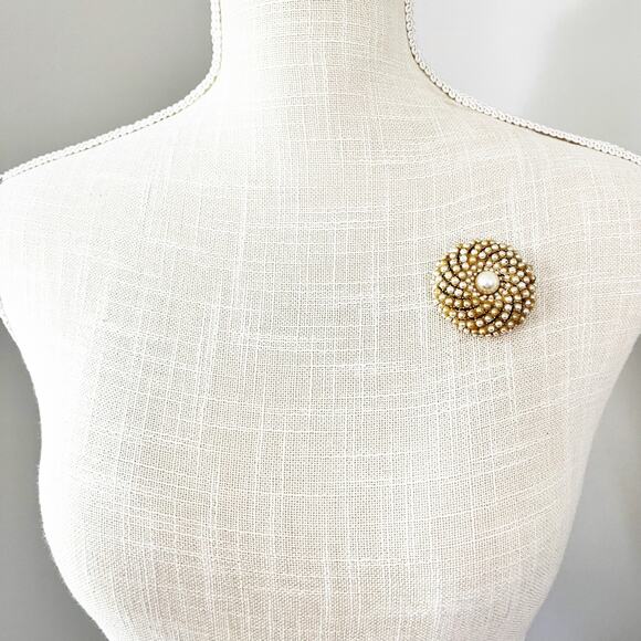 ART Arthur Pepper Vintage Pearl Brooch Pin - Picture 5 of 7